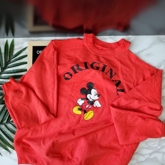 Disney Original Cold Shoulder Mickey Mouse Sweatshirt - Picture 2 of 6